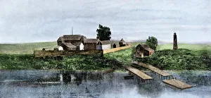 Army Collection: Fort Dearborn, on the site of Chicago