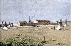 Wyoming Prints: Fort Laramie, Wyoming, in 1849