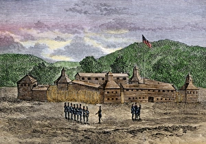 Cincinnati Gallery: Fort Washington on the Ohio River, 1789