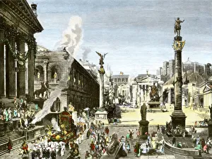 Ancient Civilization Gallery: Forum Romanum in ancient Rome