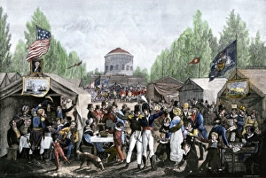 Festival Prints: Fourth of July celebration in Centre Square