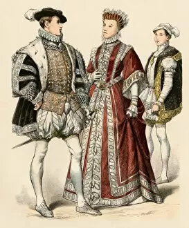 Queen Of France Collection: Francis II and Elizabeth of Valois