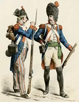 Bayonet Gallery: French army uniforms, 1790s