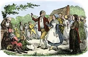 Party Collection: French colonists in Illinois