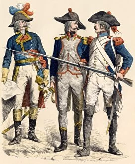 Bayonet Gallery: French military uniforms, 1795