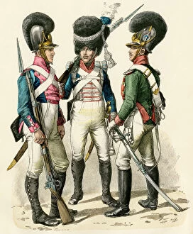 Europe Collection: French uniforms during the Napoleonic Wars