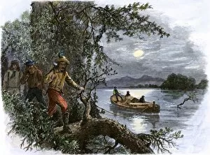 Trader Collection: Frontiersmen on the upper Missouri River, 1800s