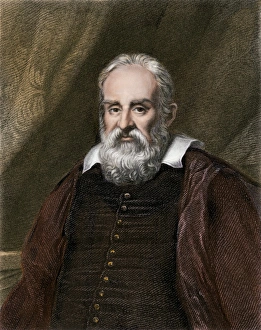 Mathematics Prints: Galileo Galilei, astronomer