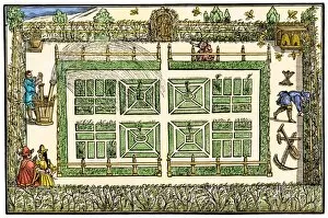 16th Century Collection: Garden irrigation in the 1500s
