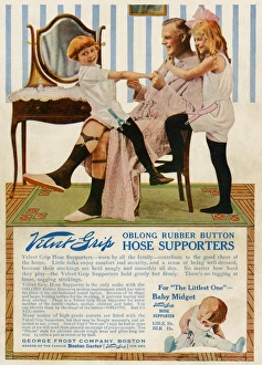 Advertisement Gallery: Garter advertisement, early 1900s