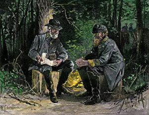 Plan Gallery: General Lee and General Jackson before Chancellorsville, US Civil War