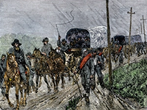 Rain Prints: General Lees Confederate army retreating south after the Battle of Gettysburg