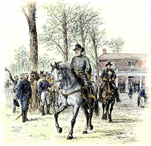 Surrender Prints: General Robert E. Lee and his aide Col