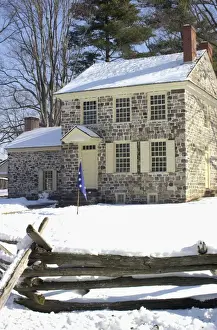 General Washington Prints: General Washingtons headquarters at Valley Forge during winter encampment