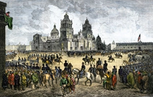 Conflict Prints: General Winfield Scott leads US forces into Mexico City to end the US-Mexican