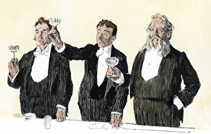 High Society Prints: Gentlemens toast to The Queen