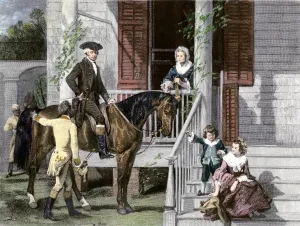 Horse Back Prints: George Washington and his family at Mount Vernon