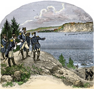 Hudson River Gallery: George Washington planning defense of the Hudson River