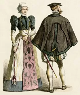 Tights Gallery: German couple of the 1500s