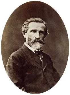 Italy Prints: Giuseppe Verdi. 19th-century photograph