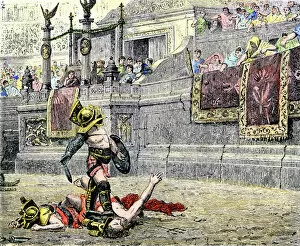 Classical Gallery: Gladiator in a Roman arena