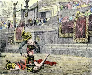 Ancient Civilization Gallery: Gladiator in a Roman arena