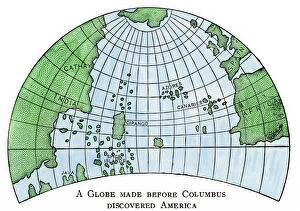 Globe Gallery: Globe of 1492, lacking the New World