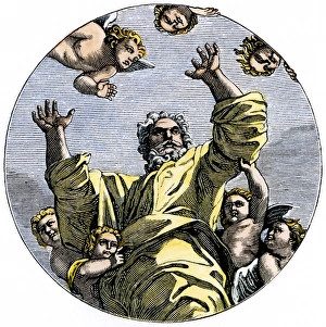 Biblical Prints: God creating the stars