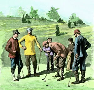 1890s Collection: Golfers in the 1890s