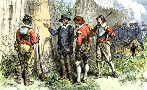 Lost Gallery: Governor White finds Roanoke Colony abandoned, 1591