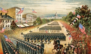 Drum Prints: Grand Review of the Armies at the end of the Civil War on Pennsylvania Avenue
