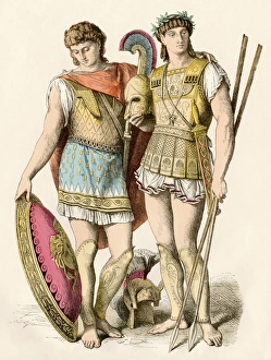 Leader Gallery: Greek king and soldier ready for battle