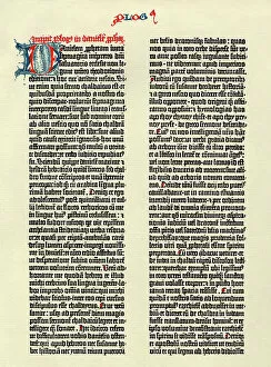 Medieval Gallery: Gutenberg Bible page