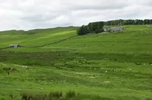 Moors Collection: Hadrians Wall across northern England