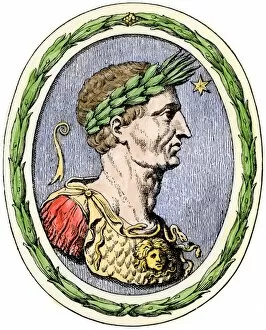 Roman General Gallery: Hand-colored woodcut