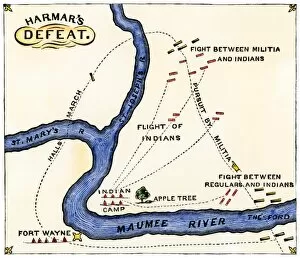 Military history Collection: Harmars defeat at Fort Wayne, Indiana, 1791
