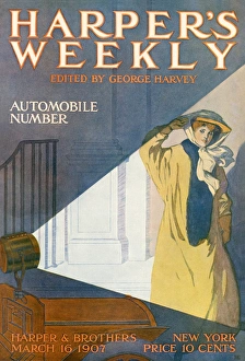 Trains And Automobile Prints: Harpers Weekly special automobile issue