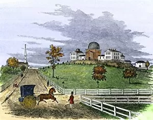 Astronomer Collection: Harvard Astronomical Observatory in 1851