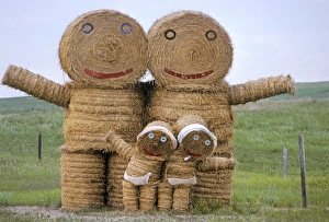 Greeting Gallery: Hay family, North Dakota
