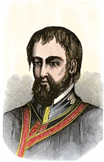 Mississippi River Prints: Hernando De Soto portrait
