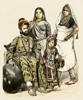 British Empire Gallery: High-born family in India