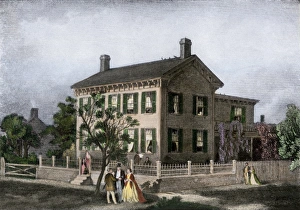 Us President Prints: Home of Abraham Lincoln in Springfield