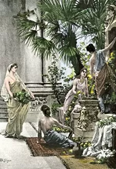 Slave Girl Collection: Household servants in ancient Rome