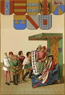 Heraldry Gallery: Identifying knights in a tournament through heraldry