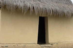 Inca dwelling replica at Ingapirca, Ecuador