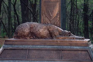 Memorial Gallery: Irish Brigade memorial on Little Round Top, Gettysburg battlefield