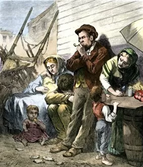 Hungry Gallery: Irish immigrant shantytown in New York City