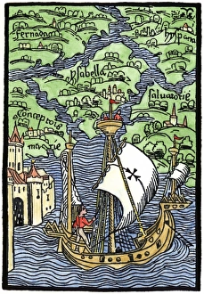 New Spain Prints: Isabella, the settlement founded by Columbus on Hispaniola