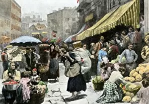 Merchant Collection: Italian immigrants in New York City, 1890s
