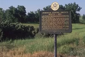 Dakota Territory Gallery: Jedediah Smith route marker in the Black Hills